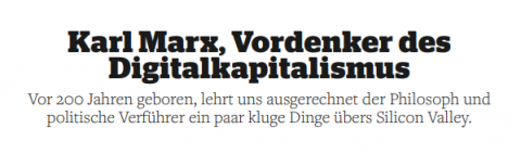 Karl Marx, Vordenker des Digitalkapitalismus