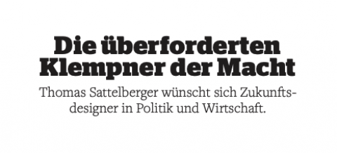 01/2018 - Die überforderten Klempner der Macht