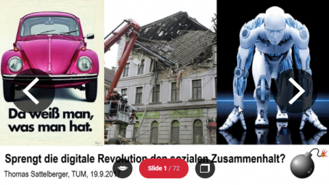 Sprengt die digitale Revolution den sozialen Zusammenhalt? - Vortrag TUM